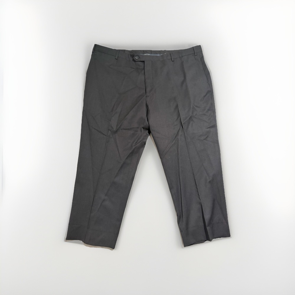 Pronto Uomo black dress pants slack, men's 46x26 , 100% wool